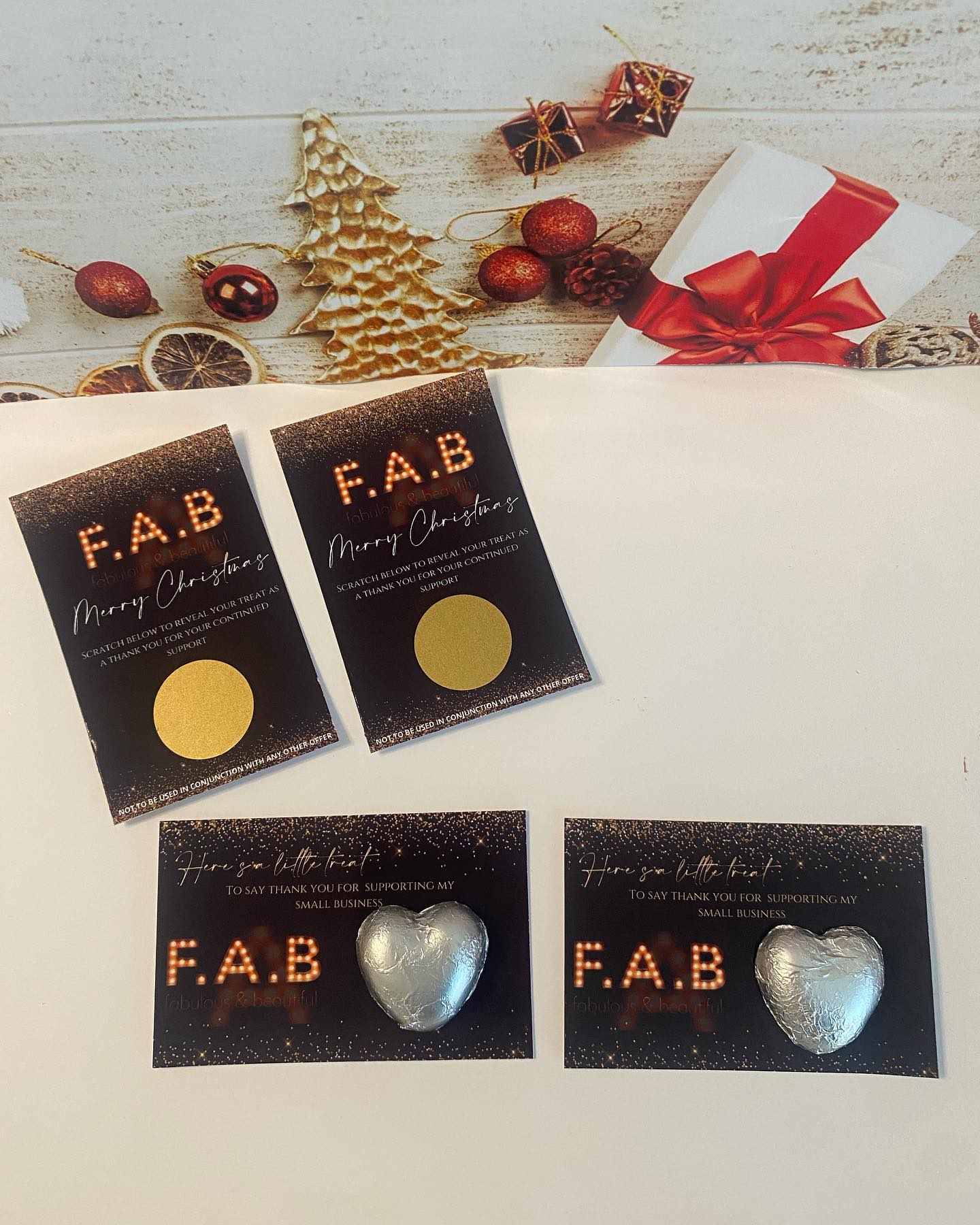 Personalised Thank You Cards with Milk Chocolate