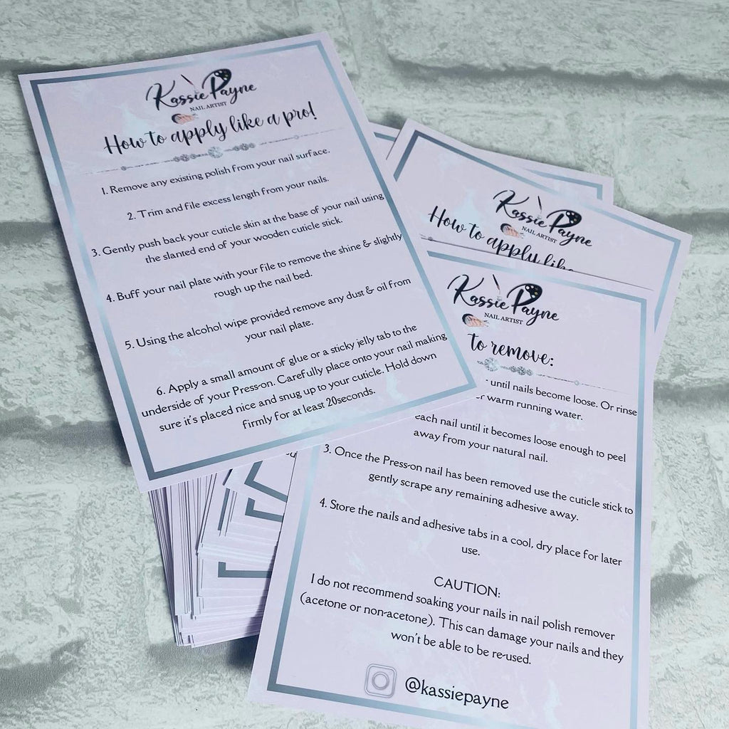 Aftercare Cards