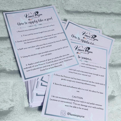 Aftercare Cards
