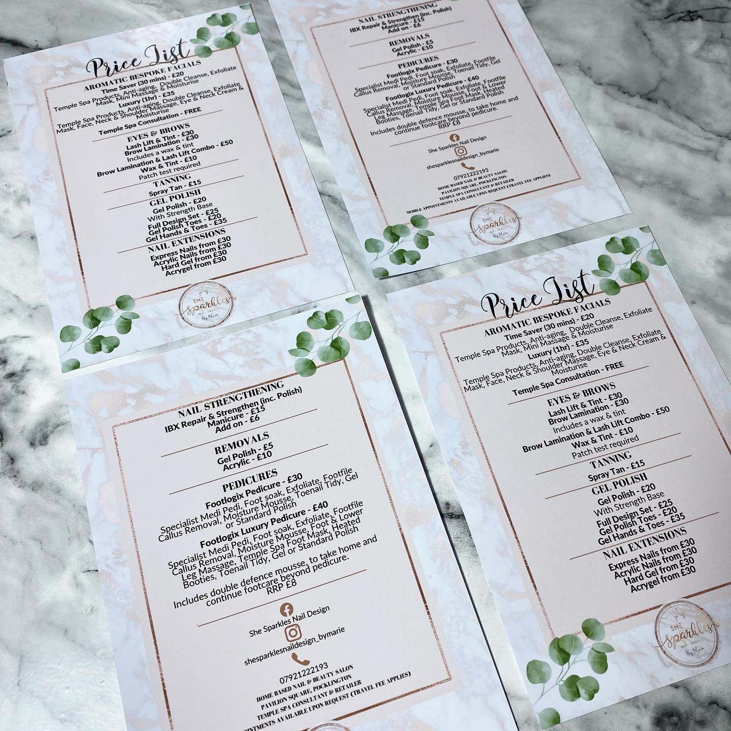 Price Lists