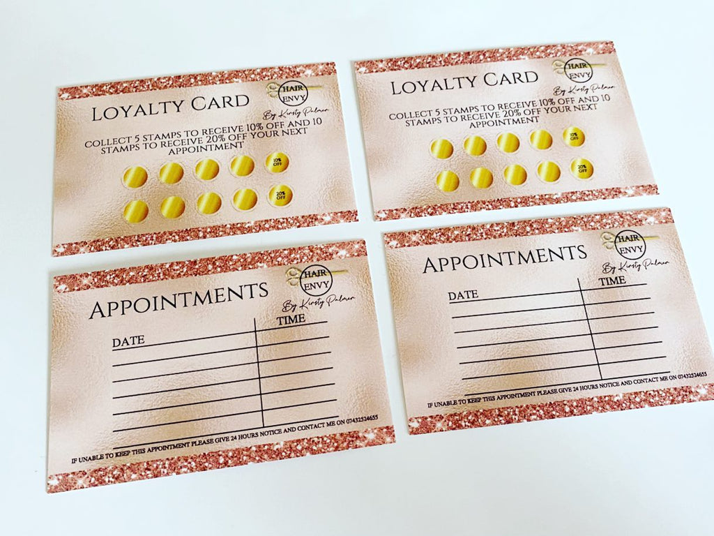 Business Cards / Loyalty Cards / Appointment Cards