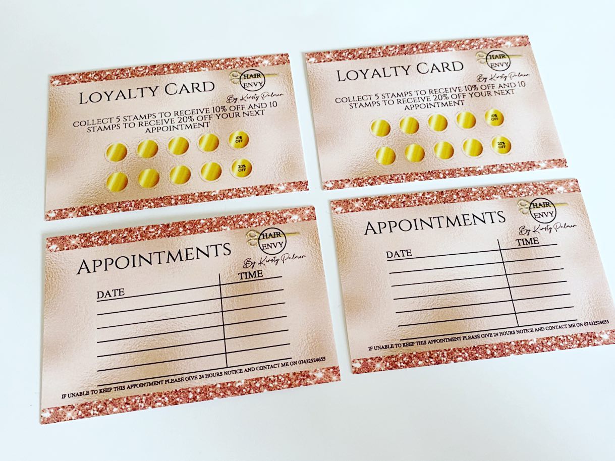 Business Cards / Loyalty Cards / Appointment Cards