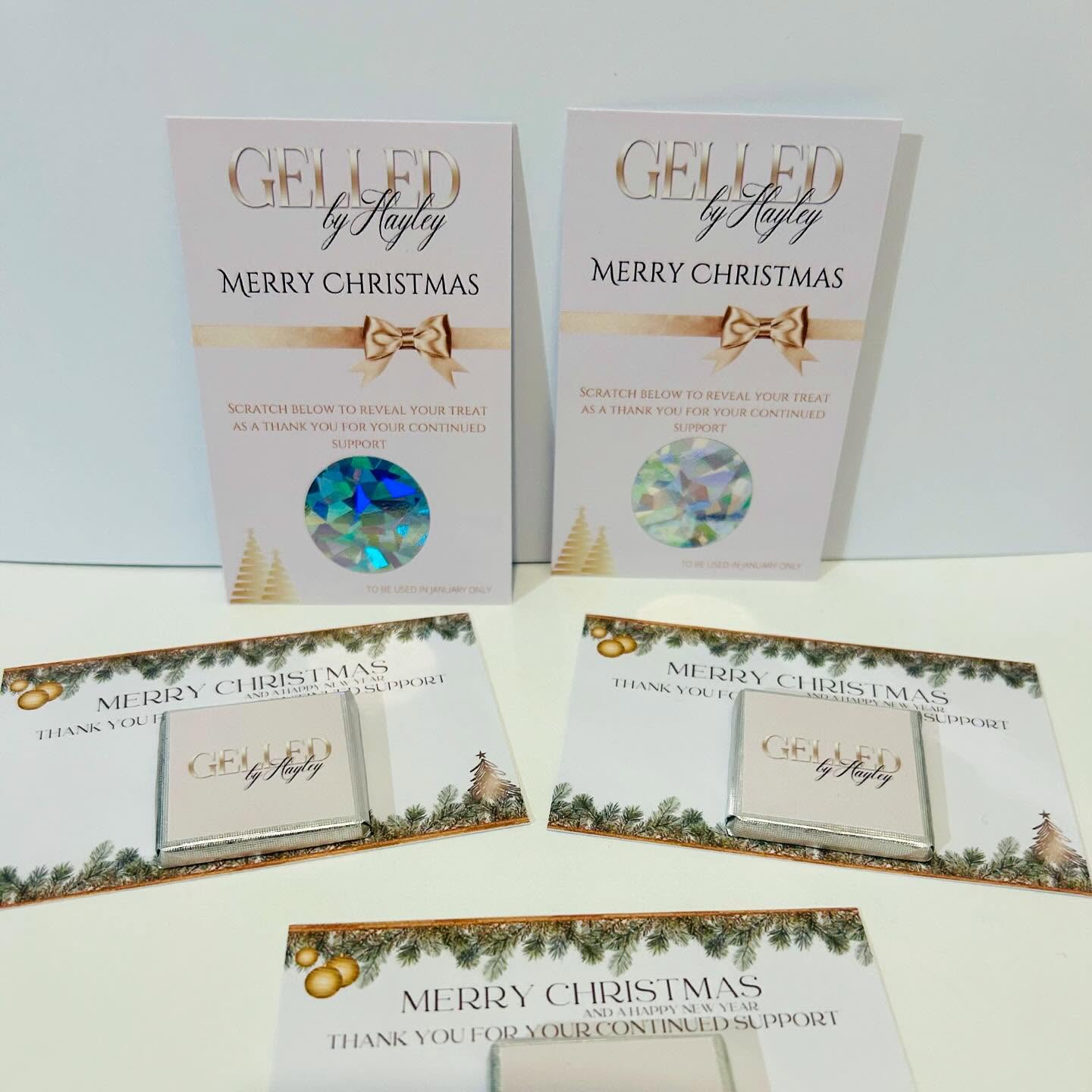 Personalised Thank You Cards with Milk Chocolate