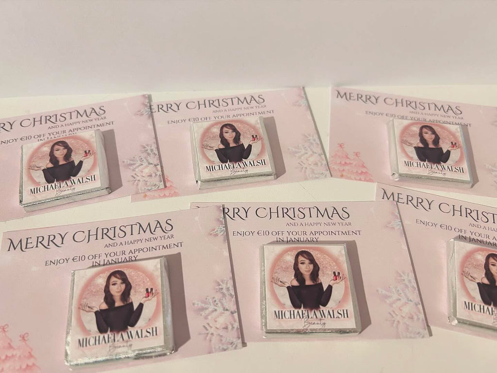 Personalised Thank You Cards with Milk Chocolate
