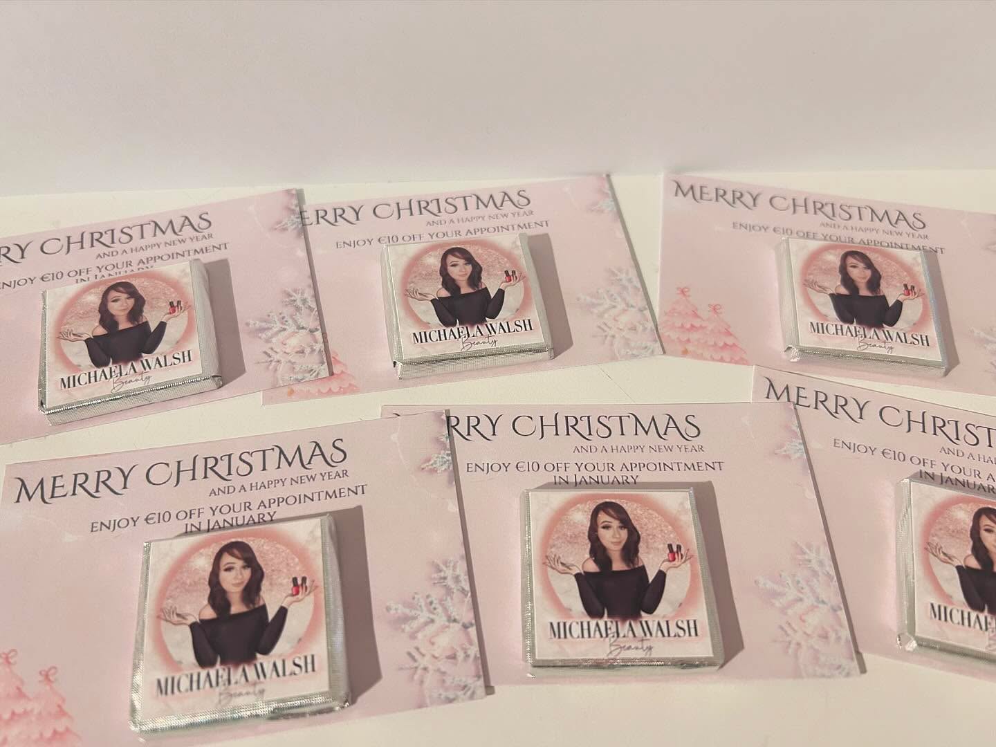 Personalised Thank You Cards with Milk Chocolate