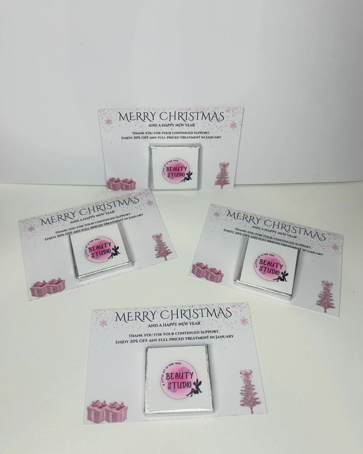 Personalised Thank You Cards with Milk Chocolate