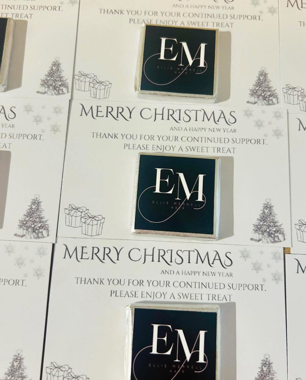 Personalised Thank You Cards with Milk Chocolate