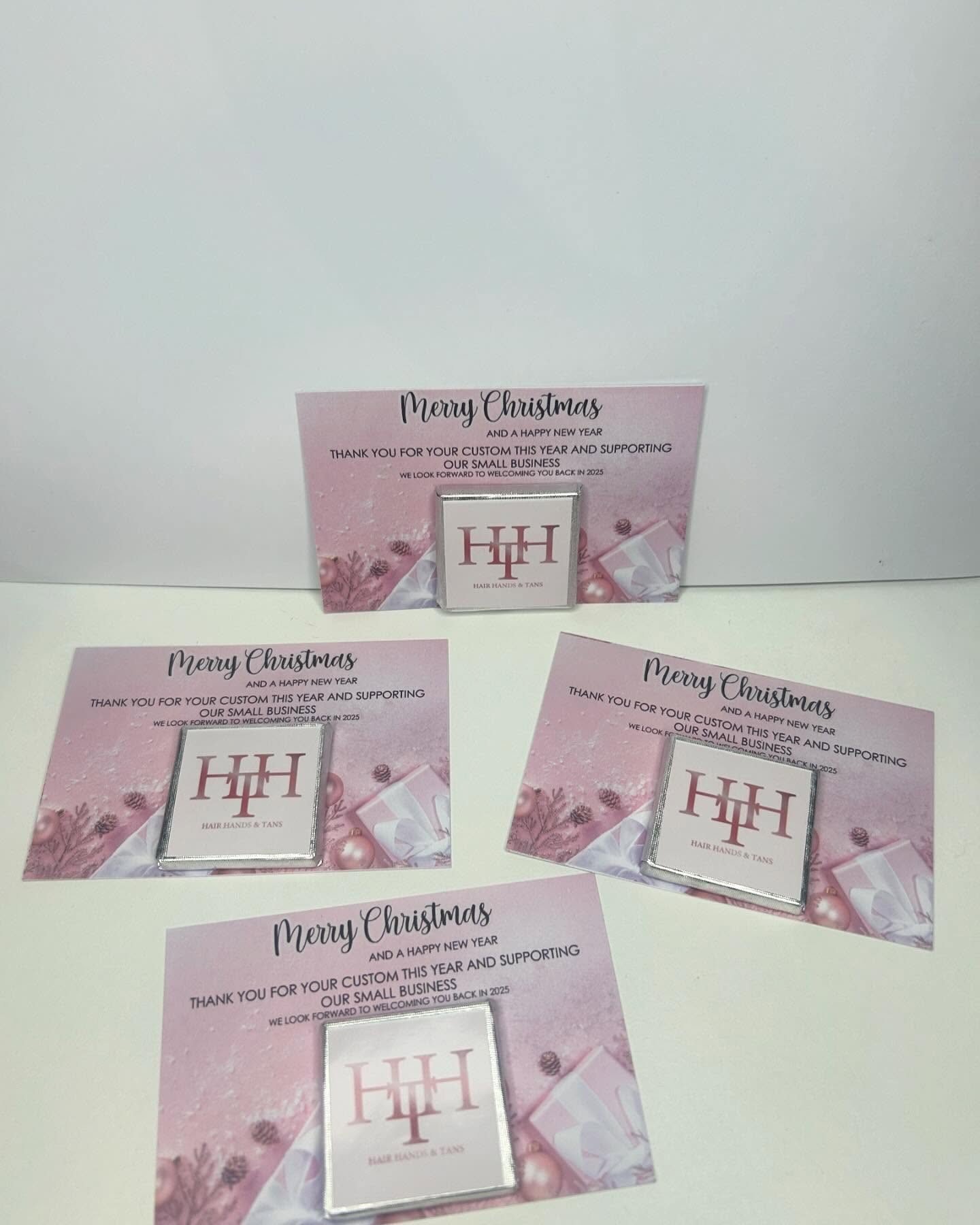 Personalised Thank You Cards with Milk Chocolate