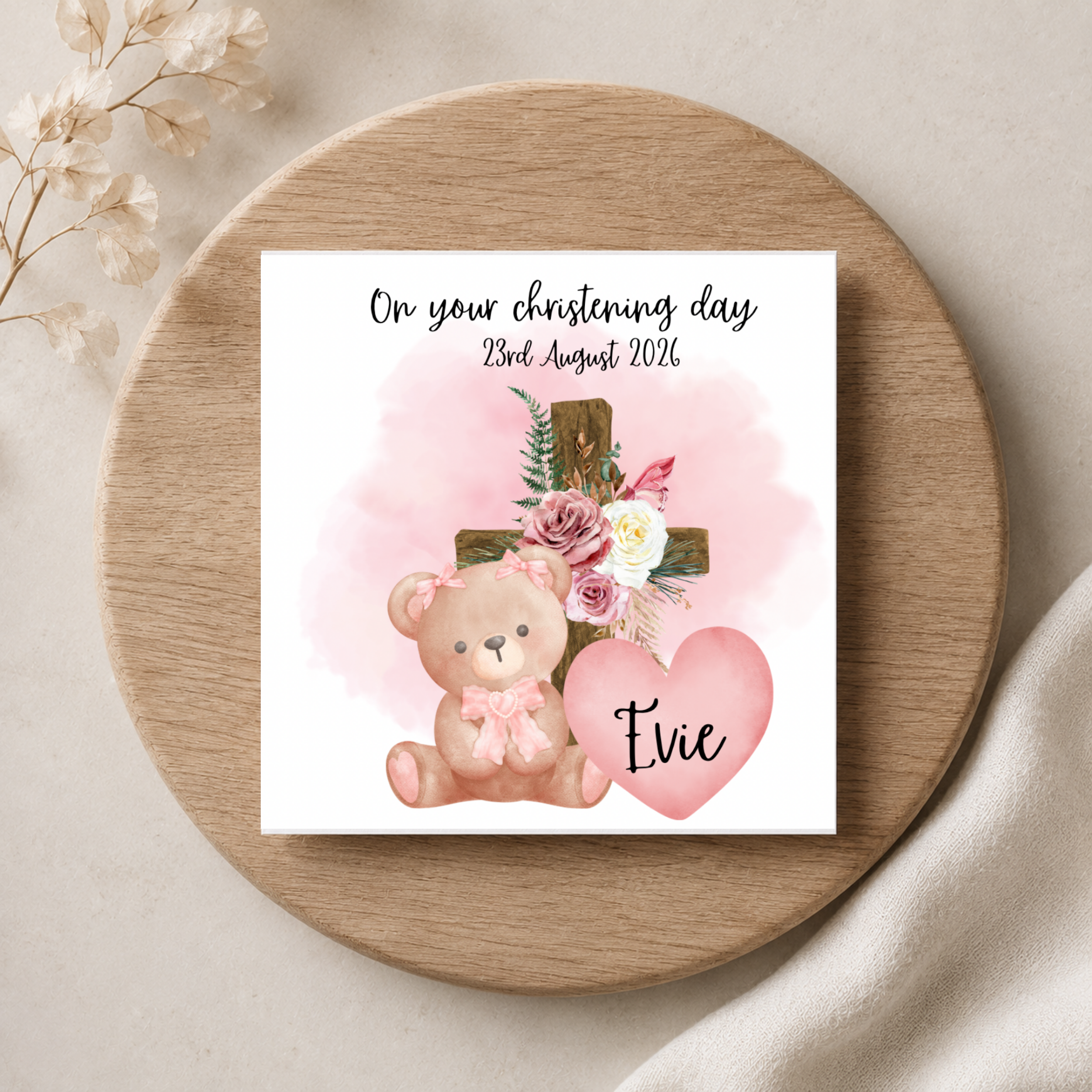 "On your Christening Day" Card