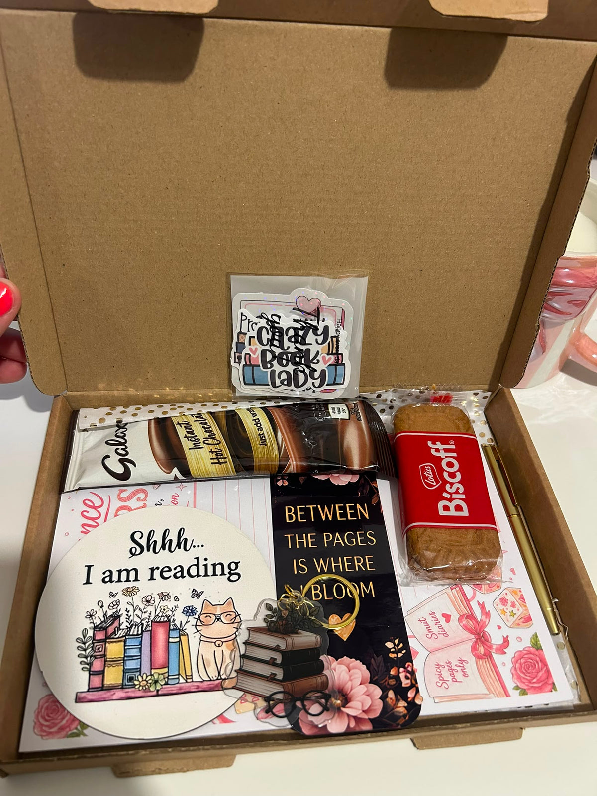Book Lover Notepad Letter Gift Box