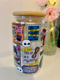 Thriller & Crime Reader Glass with Bamboo Lid