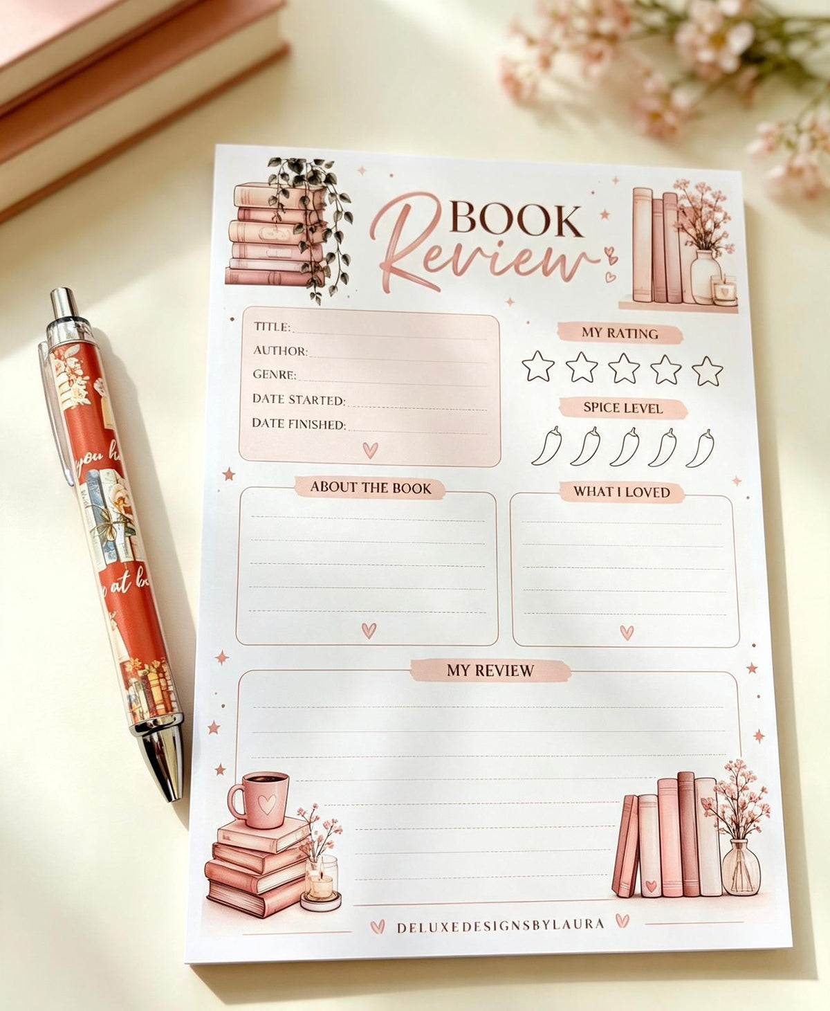 Book Review Notepad